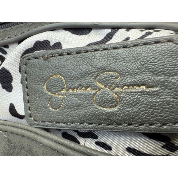 Jessica Simpson Camille Studded Hobo Bag Charcoal Gray $108 MSRP - Picture 11 of 12